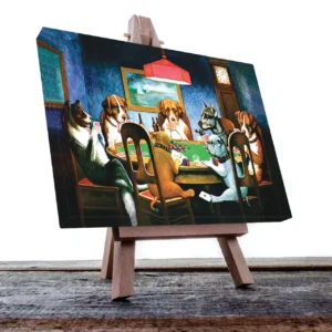 Cuadro Decorativo Perros Jugando al Póker Cassius Marcellus Coolidge.