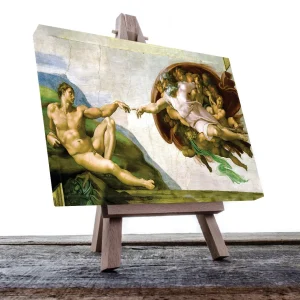 Cuadro Decorativo La Creación de Adán Fresco de Miguel Ángel