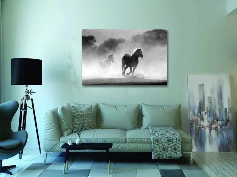 Cuadro Decorativo Corcel Negro - Imagen 2