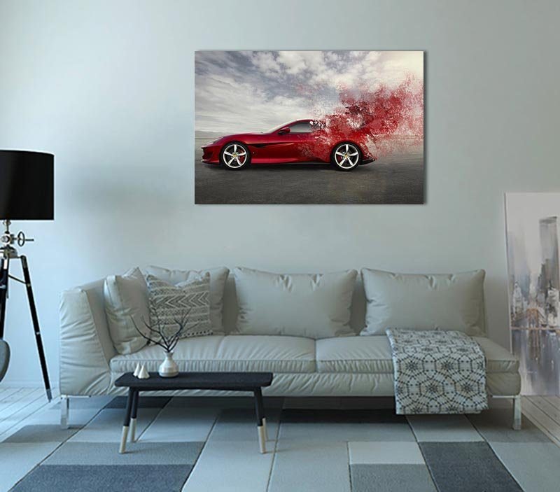 Cuadro Decorativo Auto Ferrari Portofino - Imagen 2