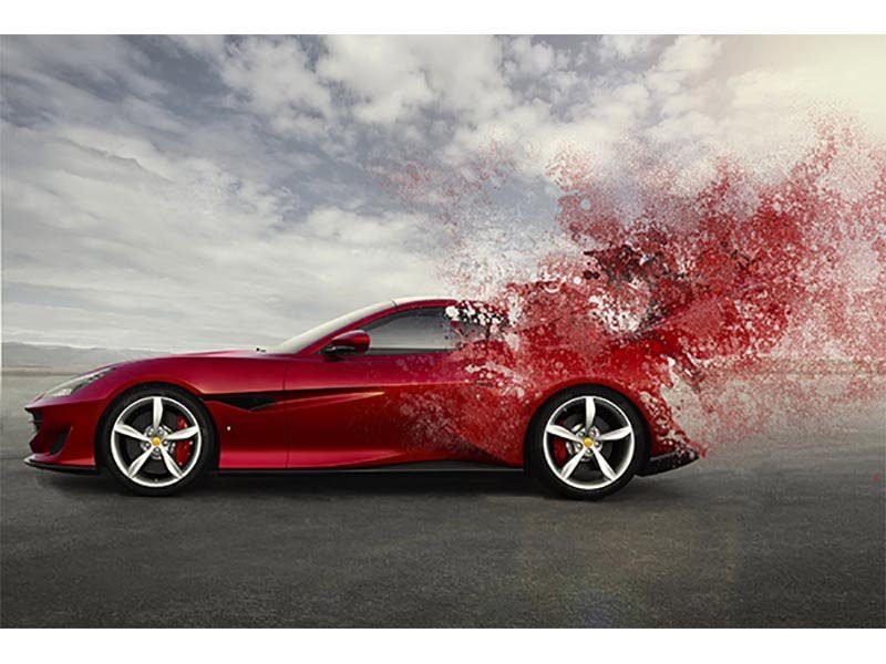 Cuadro Decorativo Auto Ferrari Portofino - Imagen 4