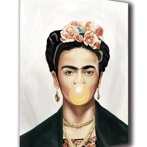 Cuadro Decorativo Frida Kahlo con Chicle