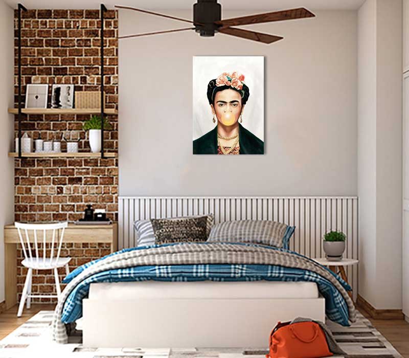 Cuadro Decorativo Frida Kahlo con Chicle - Imagen 3