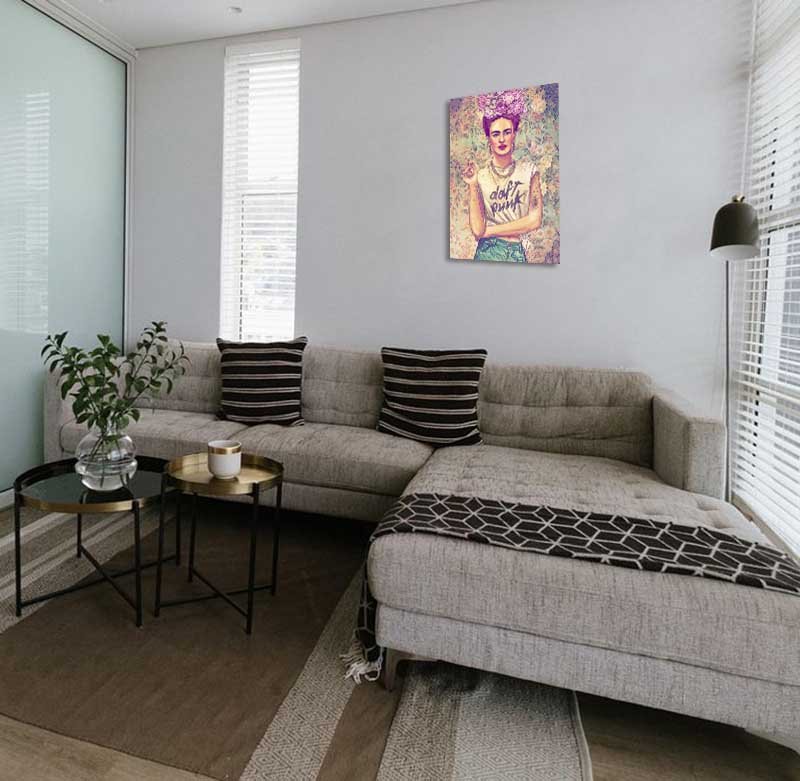 Cuadro Decorativo Frida Kahlo Punk - Imagen 2