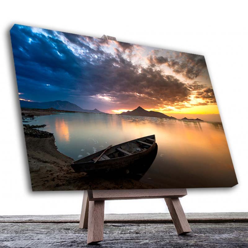 Cuadro Decorativo La barca en el Lago