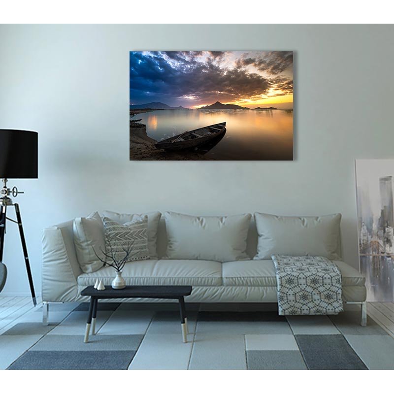 Cuadro Decorativo La barca en el Lago - Imagen 2