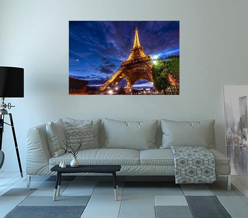 Cuadro Decorativo Atardecer en la Torre Eiffel, Paris - Imagen 2