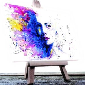 Cuadro Decorativo Arte Abstracto Rostro de Mujer