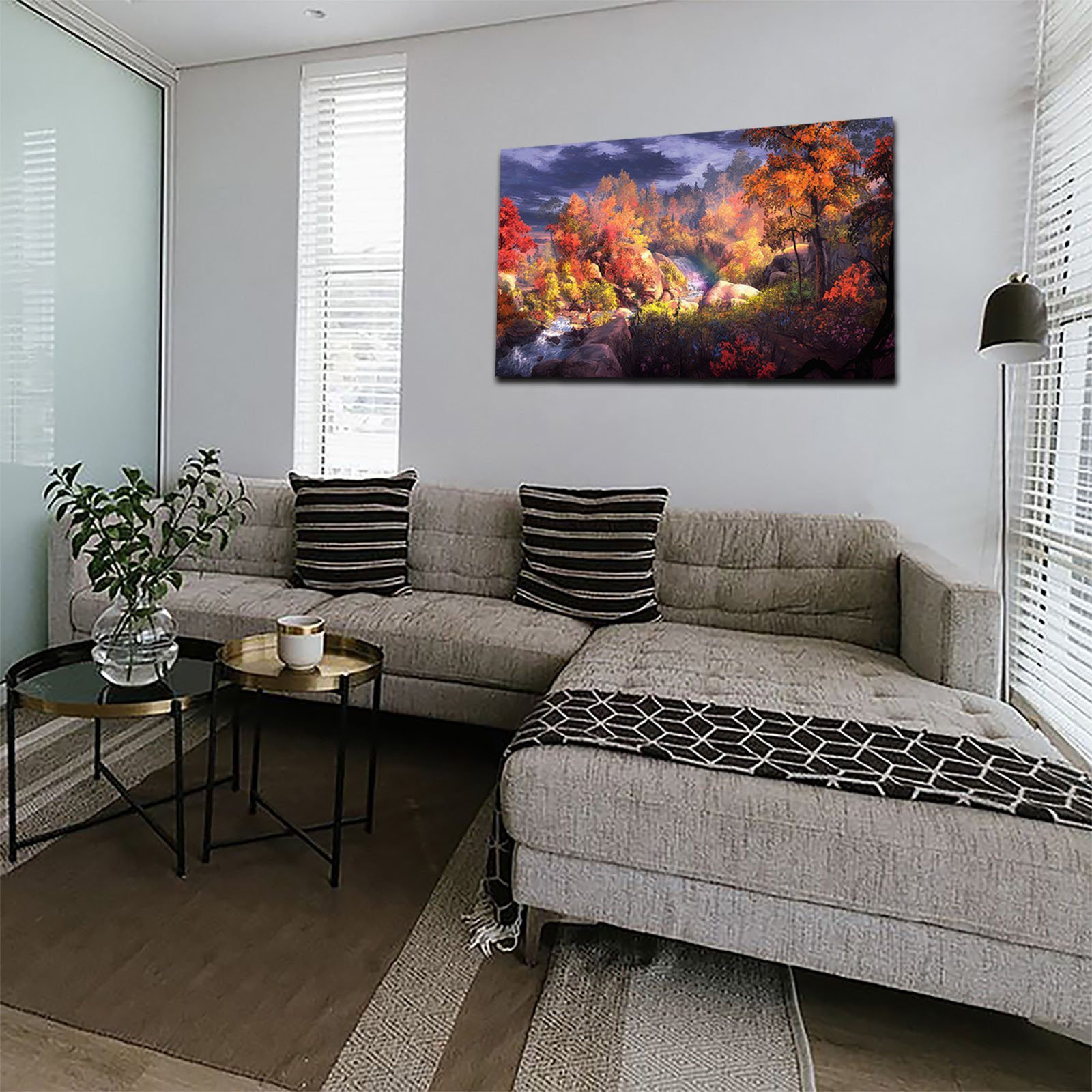 Cuadro Decorativo Canvas Paisaje de Río en las Montañas - Imagen 4