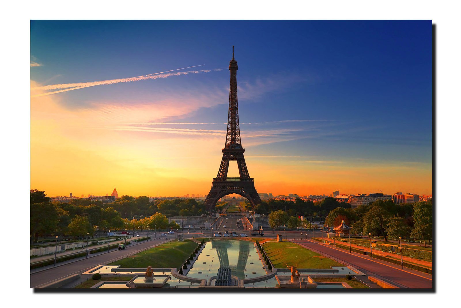 Cuadro Decorativo Canvas Paisaje de la Torre Eiffel Paris - Imagen 2