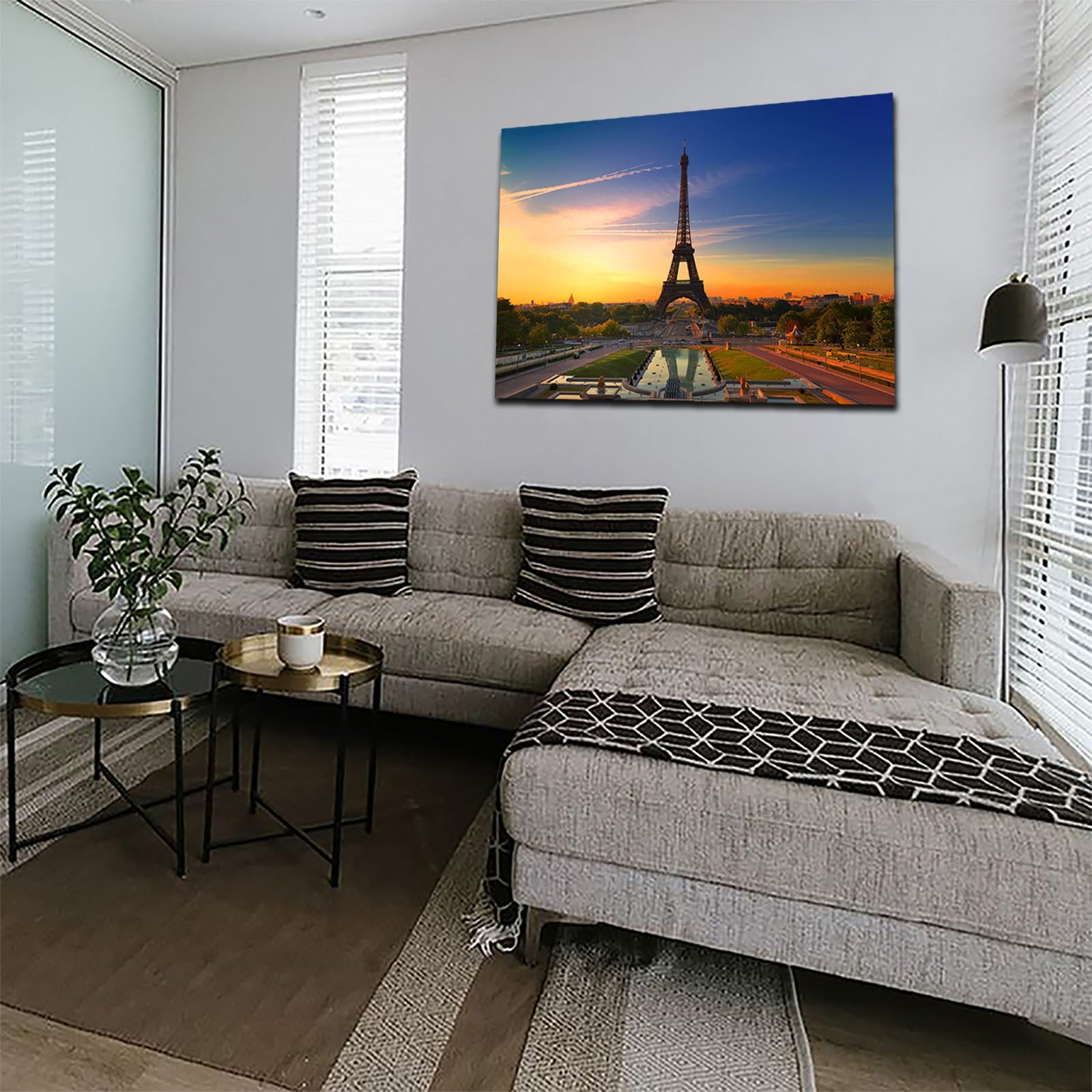 Cuadro Decorativo Canvas Paisaje de la Torre Eiffel Paris - Imagen 4