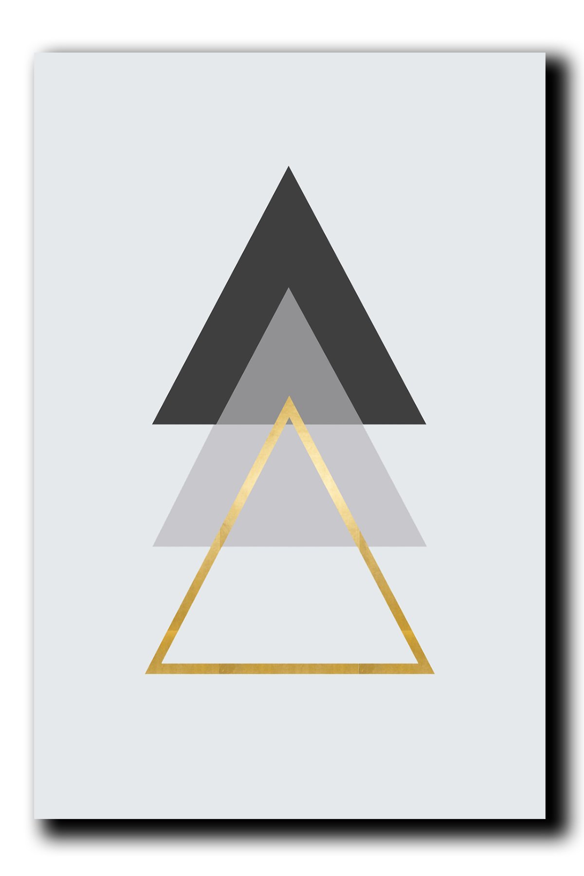 Cuadros Decorativos Set de 3 pzs moderno en dorado y plata - Imagen 4