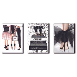 Cuadros Decorativos Set de 3 pzs Canvas moderno Fashion