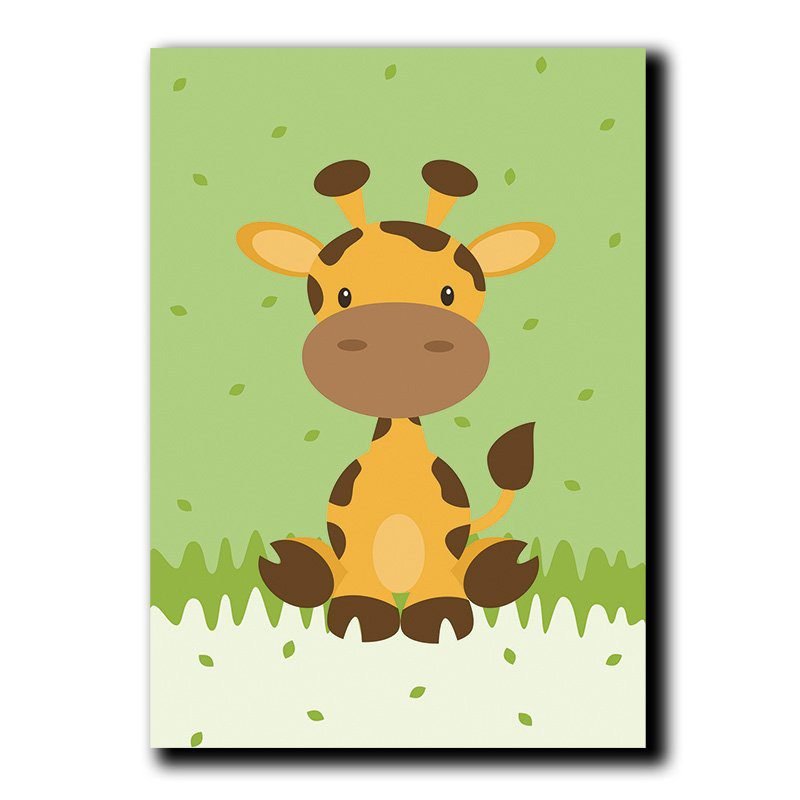 Cuadros Decorativos Set de 3 Piezas Para niños León, tortuga y Jirafa. - Imagen 3