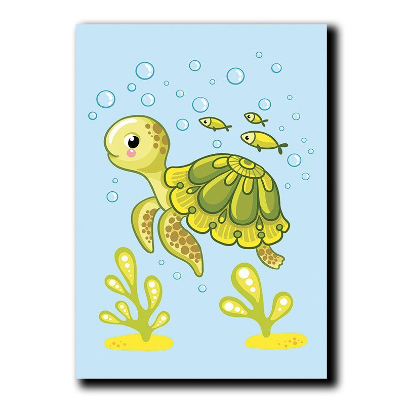 Cuadros Decorativos Set de 3 Piezas Para niños León, tortuga y Jirafa. - Imagen 4