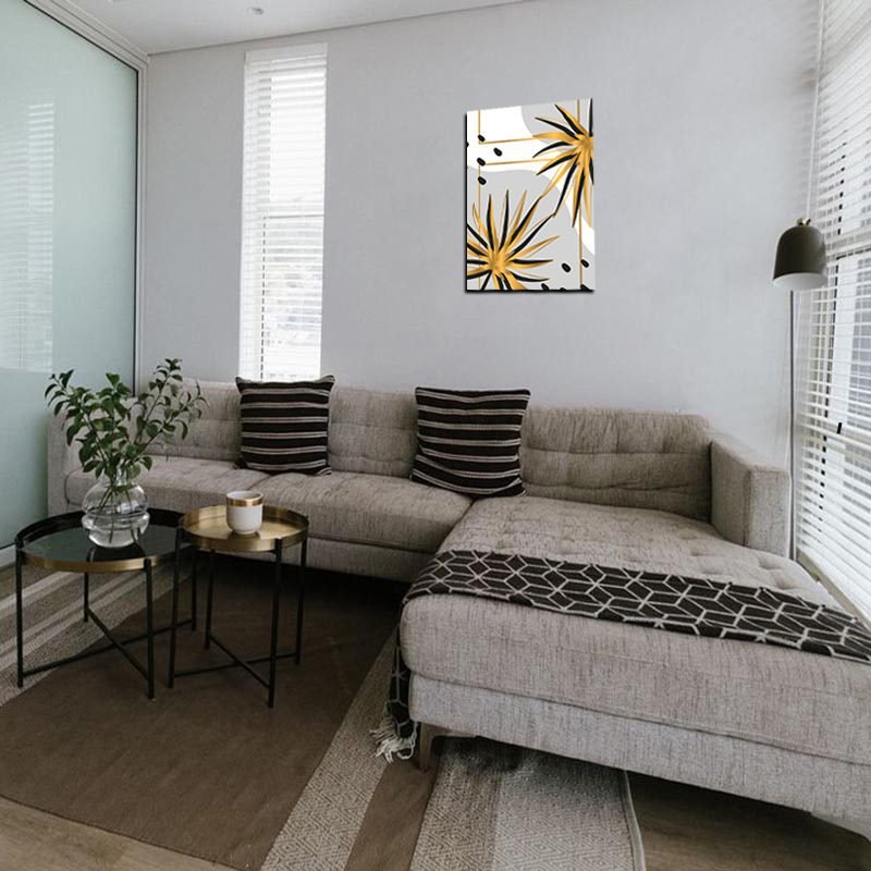 Cuadro Decorativo Hojas Doradas Minimalistas #90 - Image 2