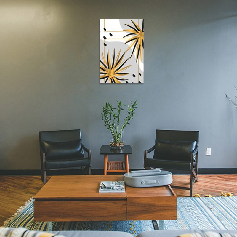 Cuadro Decorativo Hojas Doradas Minimalistas #90 - Image 3