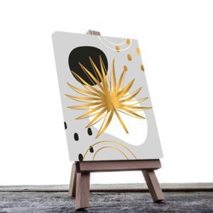 Cuadro Decorativo Hojas Doradas Minimalistas #92