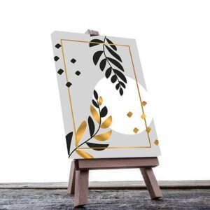 Cuadro Decorativo Hojas Doradas Minimalistas #109