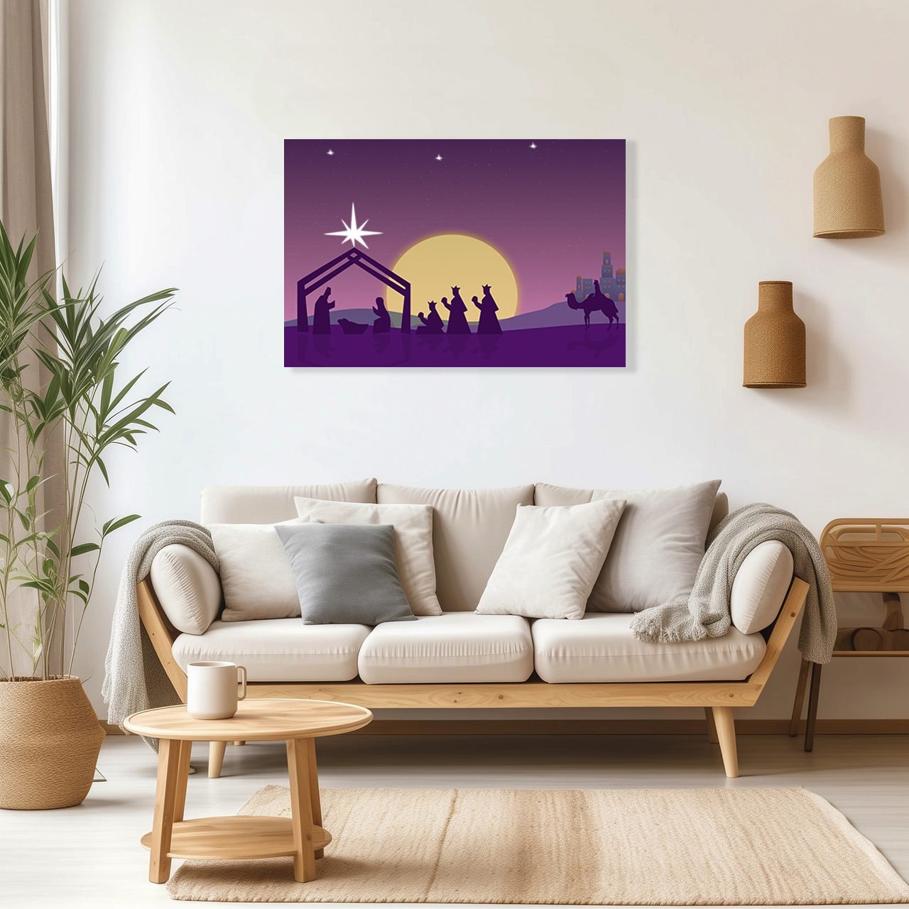 Cuadro Decorativo Religioso Jesús Nacimiento - Imagen 2