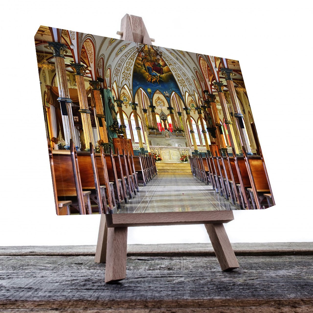 Cuadro Decorativo Religioso Iglesia de Zercero Costa Rica