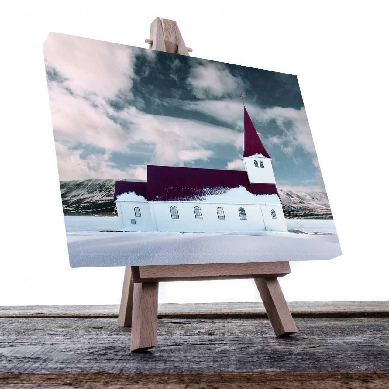 Cuadro Decorativo Religioso Iglesia Nevada