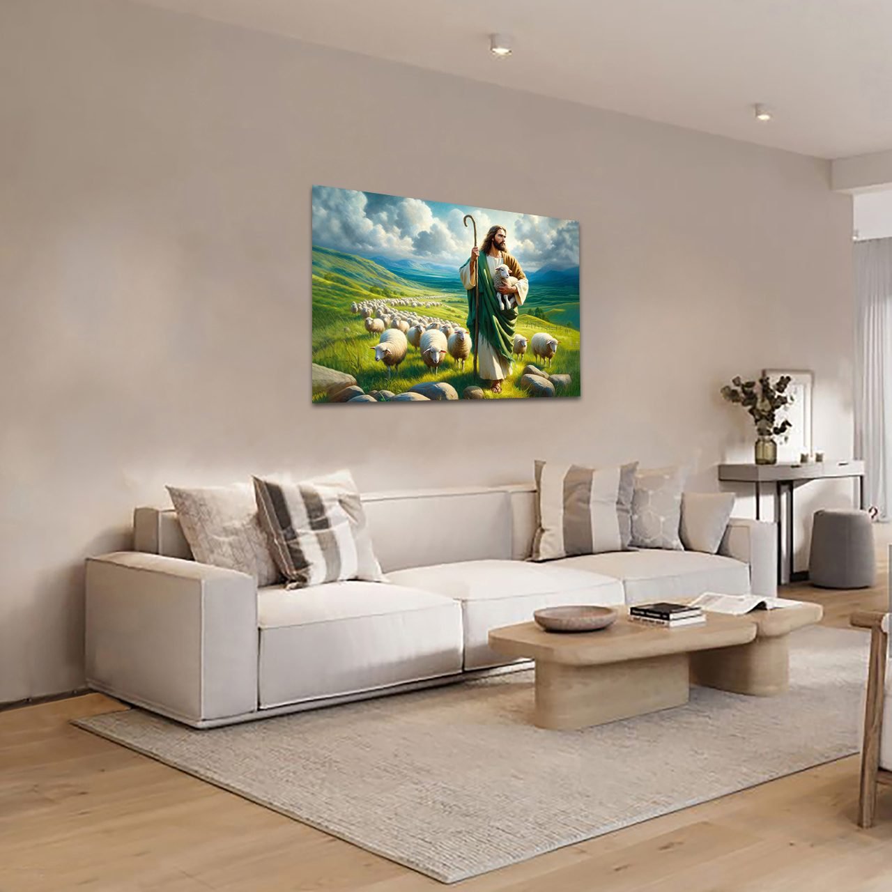 Cuadro Decorativo Religioso Jesús apacienta mis ovejas #3 - Imagen 3