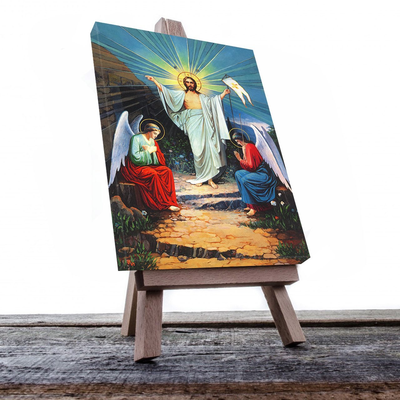 Cuadro Decorativo Canvas Religioso Jesús Ángeles