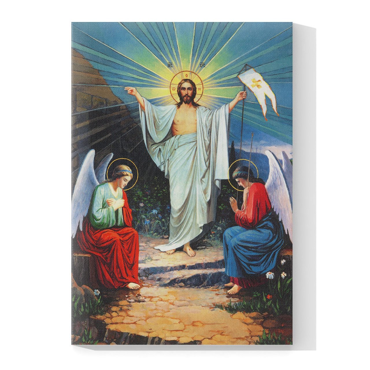 Cuadro Decorativo Canvas Religioso Jesús Ángeles - Imagen 4