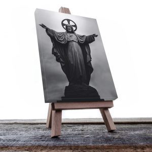 Cuadro Decorativo Canvas Religioso Estatua de Jesús