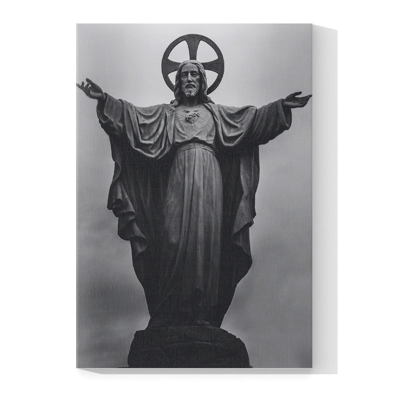 Cuadro Decorativo Canvas Religioso Estatua de Jesús - Imagen 4