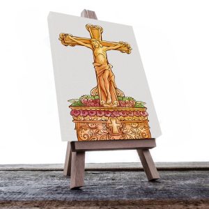 Cuadro Decorativo Canvas Religioso Crucifixión Jesucristo