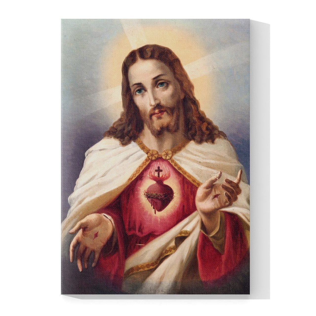 Cuadro Decorativo Canvas Religioso Sagrado Corazón de Jesús - Image 4