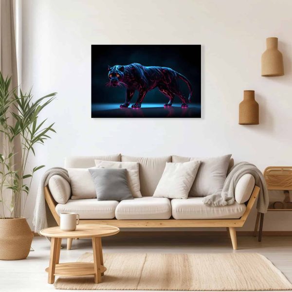 Cuadro Decorativo Canvas Pantera Negra moderno abstracto - Imagen 3