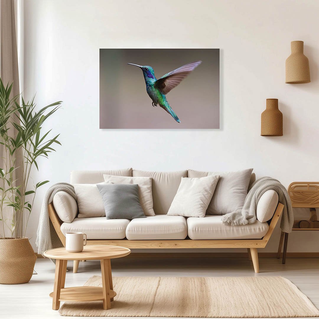 Cuadro decorativo Colibrí azul y verde #29 - Imagen 2