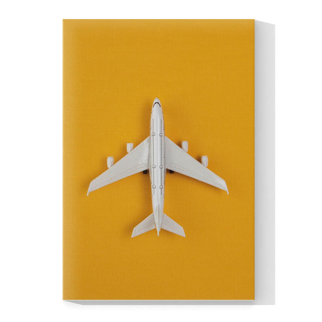 Cuadro Decorativo Avión fondo Amarillo #2 - Imagen 4