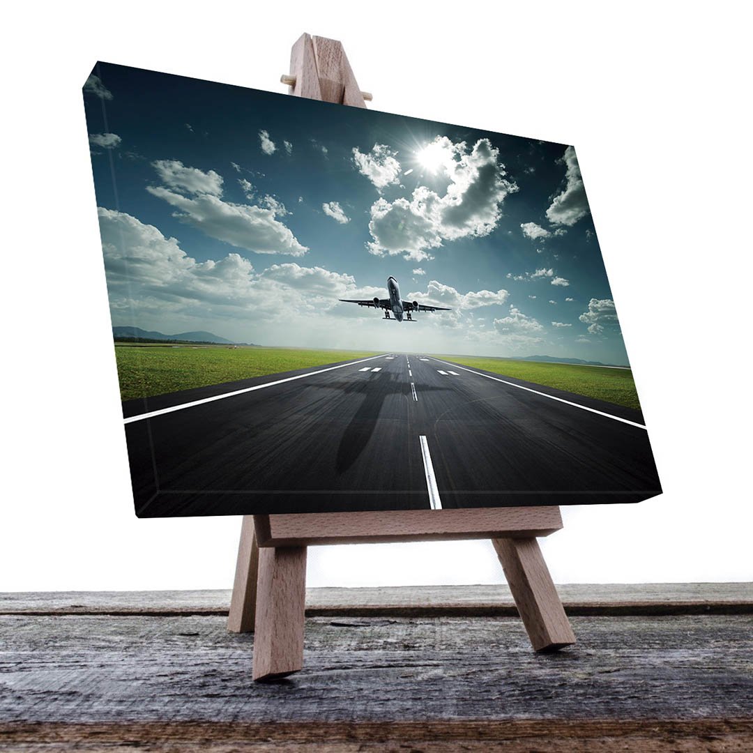 Cuadro Decorativo Avión despegando de frente