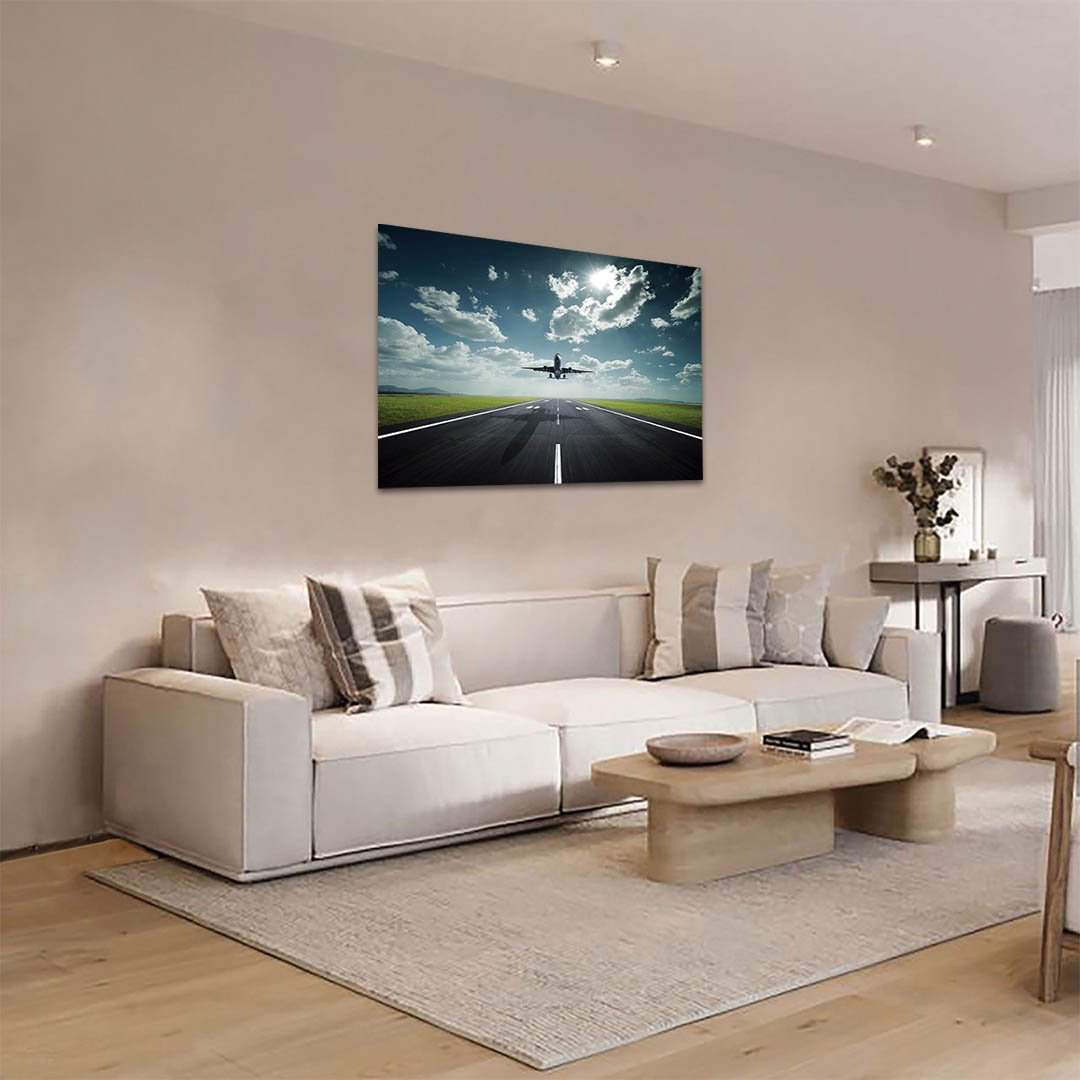 Cuadro Decorativo Avión despegando de frente - Imagen 2