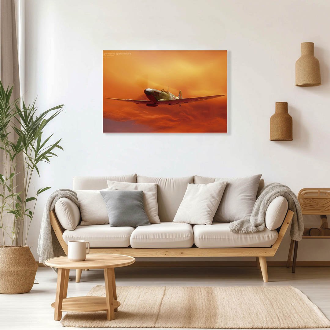 Cuadro Decorativo Avión Caza Supermarine Spitfire - Imagen 3