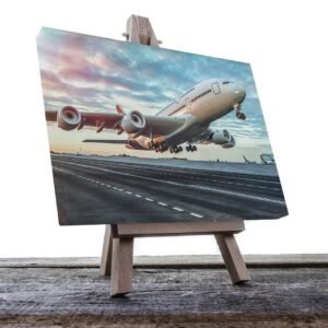 Cuadro Decorativo Avión cuatro turbinas despegando #27