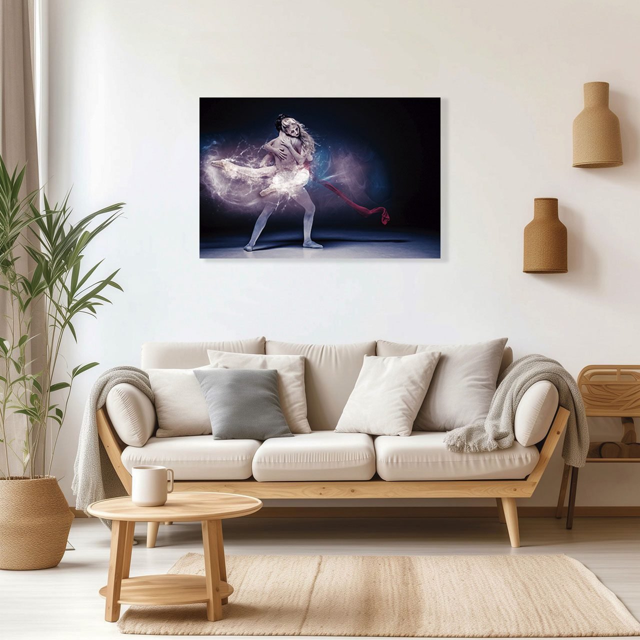 Cuadro Decorativo Bailarina Ballet tonos azules - Imagen 3