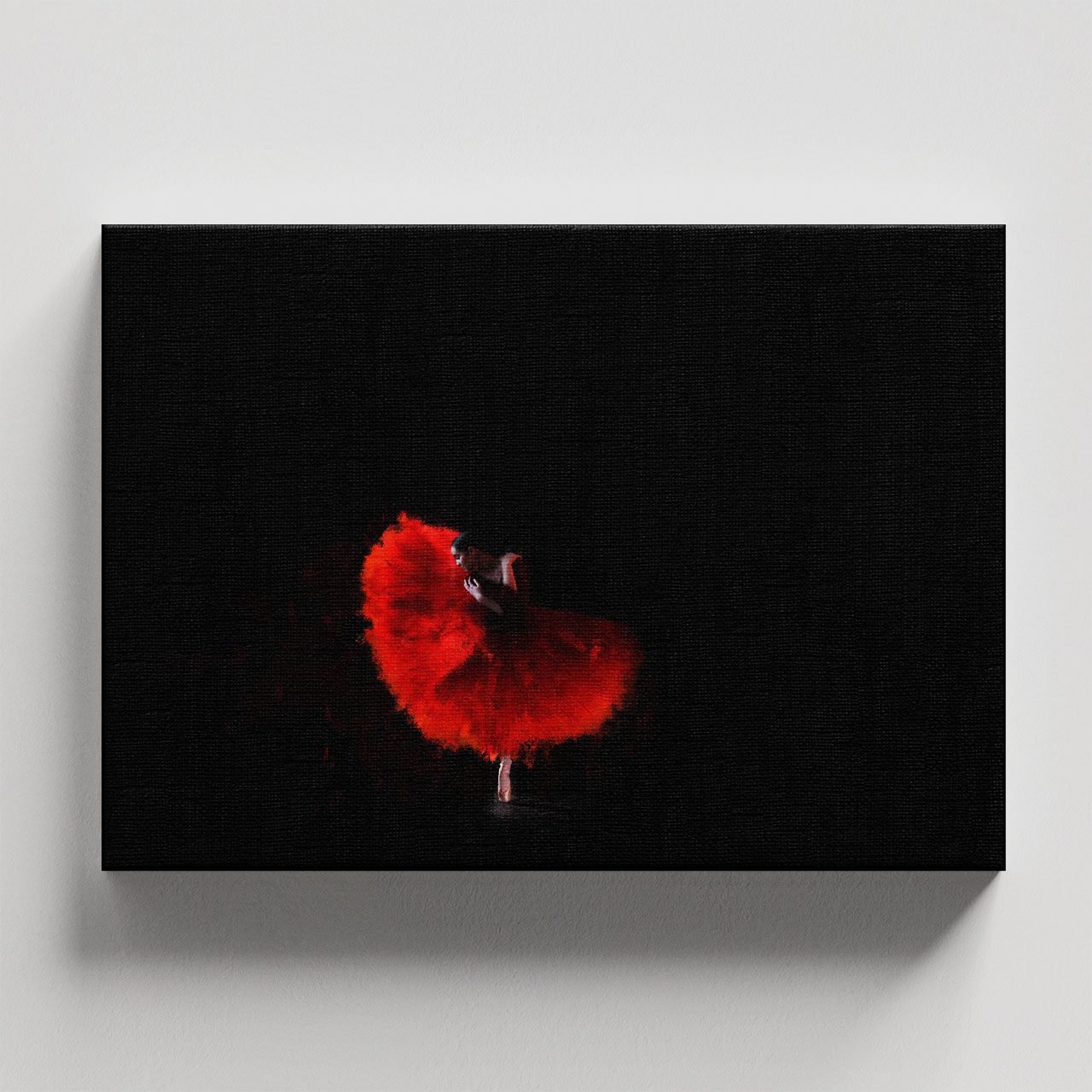 Cuadro Decorativo Bailarina de Ballet rojo y negro - Imagen 4