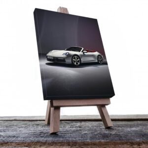 Cuadro Decorativo de Automóvil Deportivo Porsche Gris #8