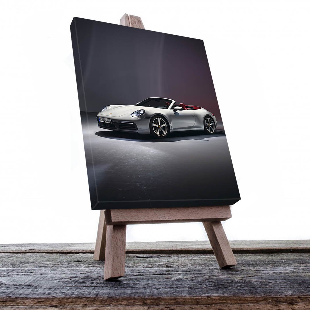 Cuadro Decorativo de Automóvil Deportivo Porsche Gris #8