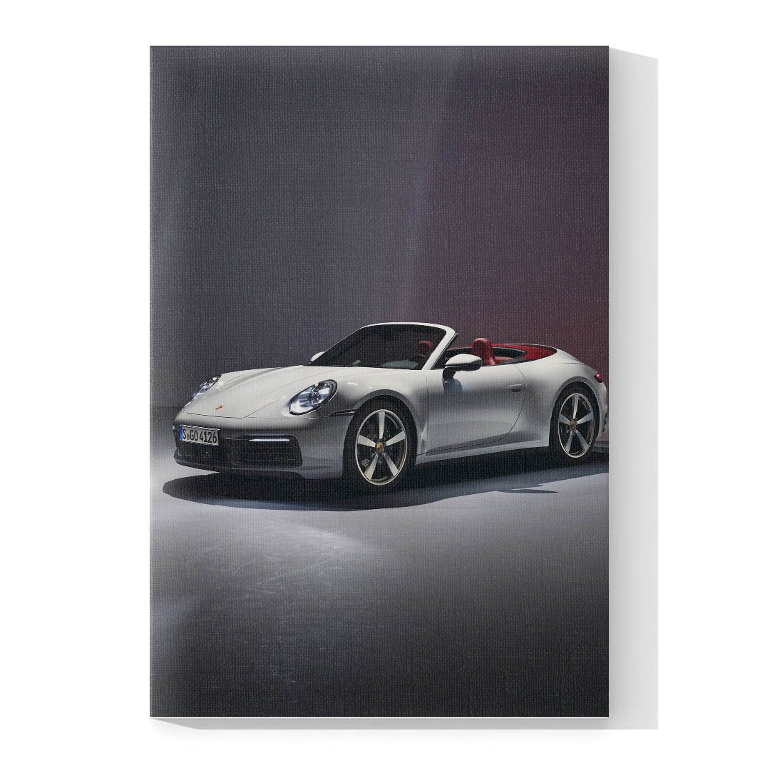 Cuadro Decorativo de Automóvil Deportivo Porsche Gris #8 - Imagen 4
