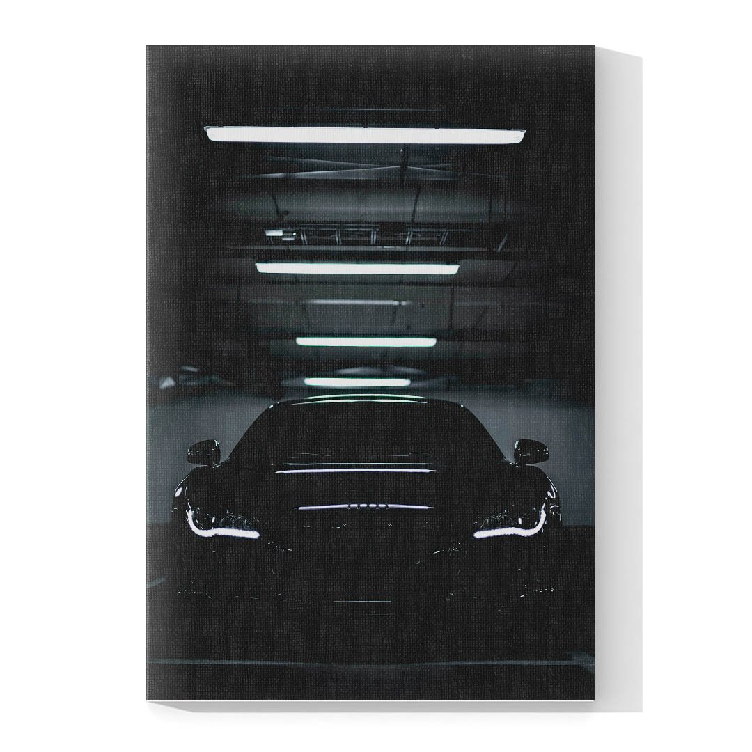 Cuadro Decorativo de Automóvil Deportivo Audi Negro #9 - Imagen 4