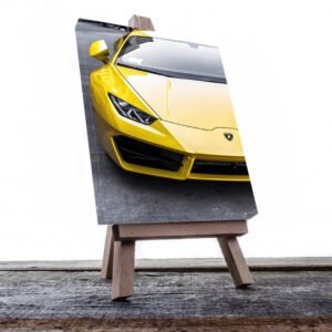 Cuadro Decorativo de Automóvil Deportivo Lamborghini Amarillo #13