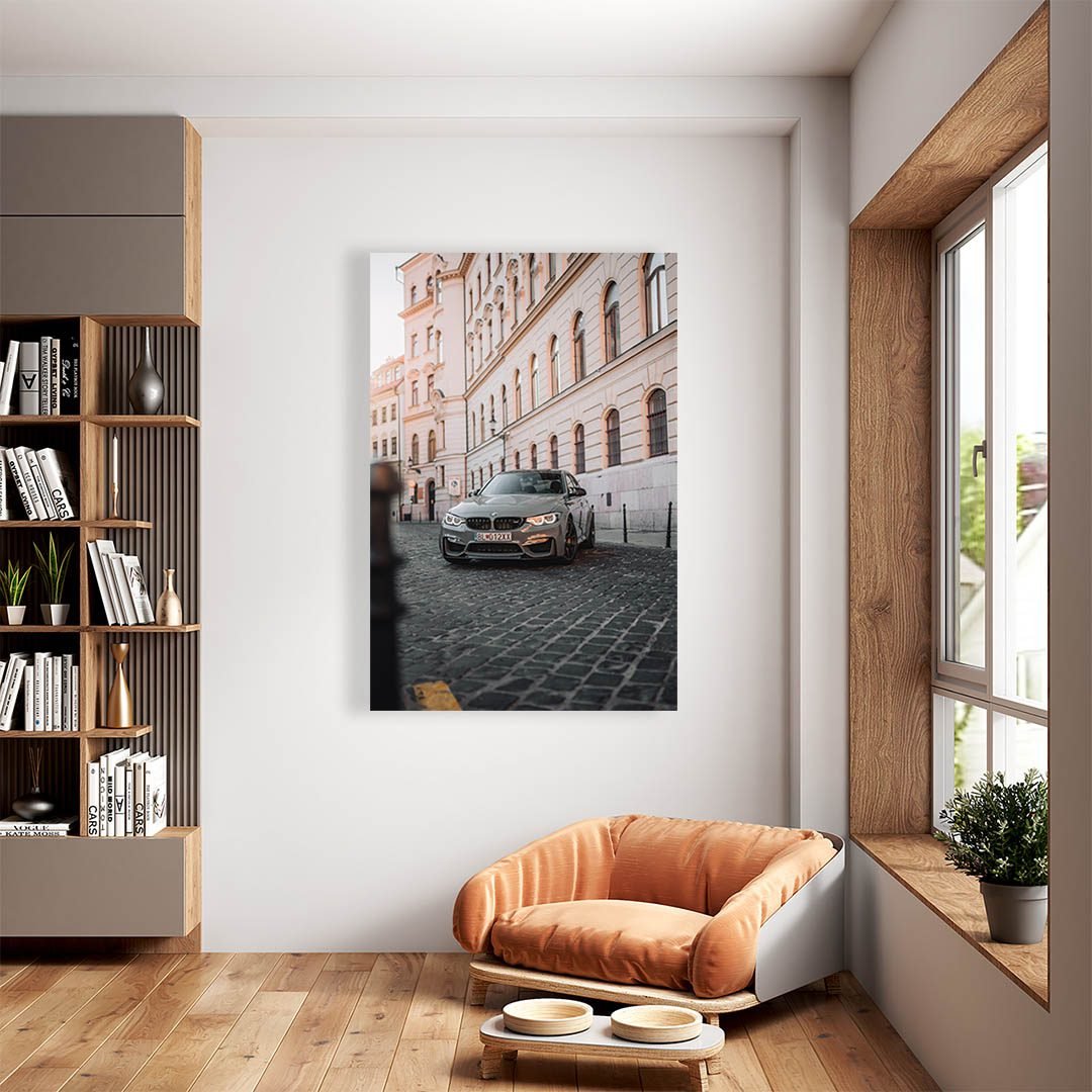 Cuadro Decorativo de Automóvil Deportivo BMW Gris #15 - Imagen 2