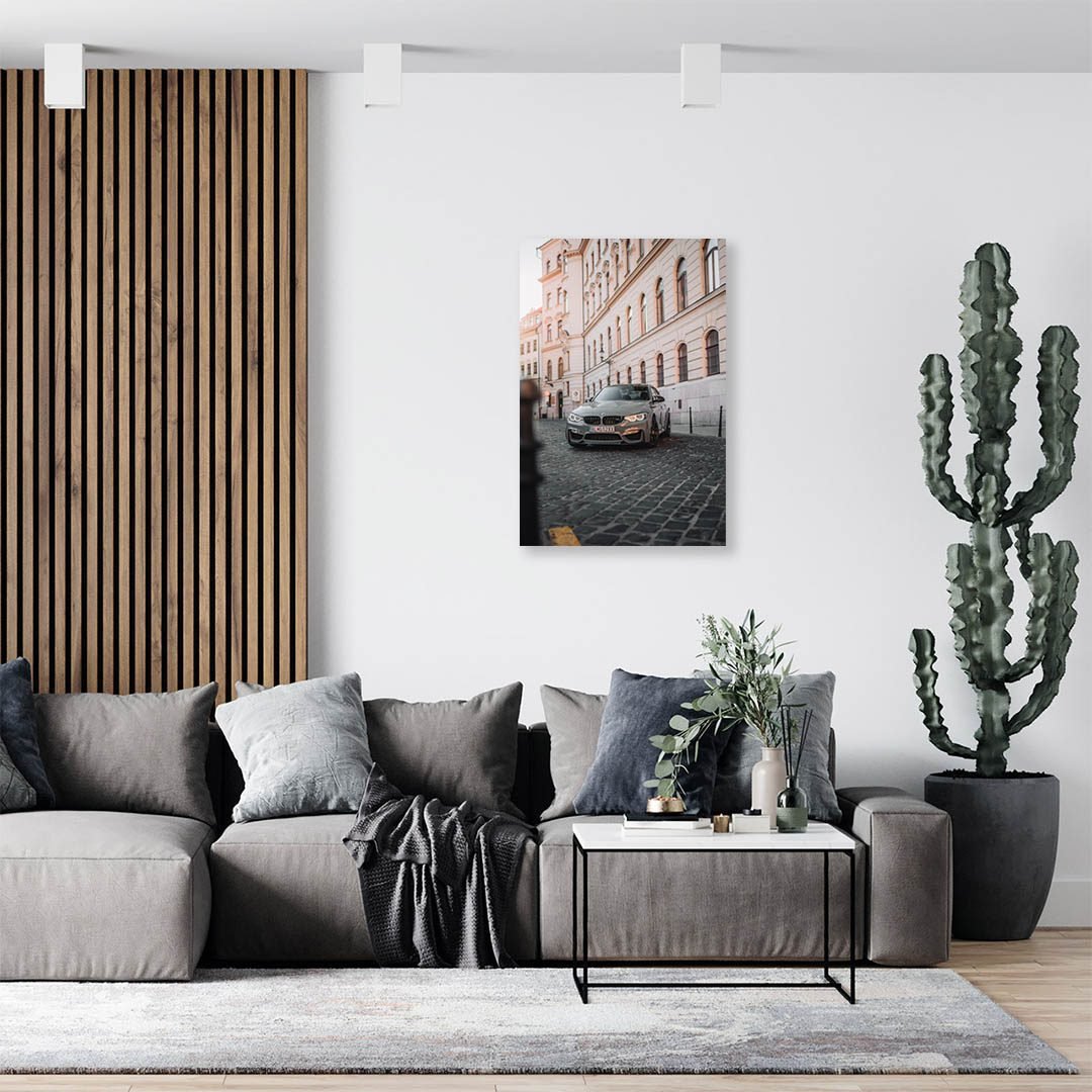 Cuadro Decorativo de Automóvil Deportivo BMW Gris #15 - Imagen 3