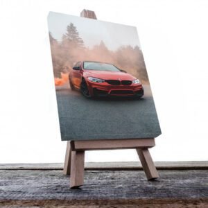 Cuadro Decorativo de Automóvil Deportivo BMW Rojo #37